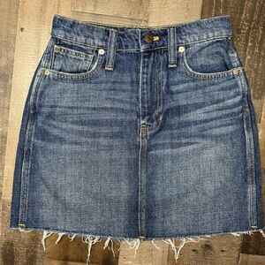 Madewell Blue Denim Mini Skirt Casual Style
